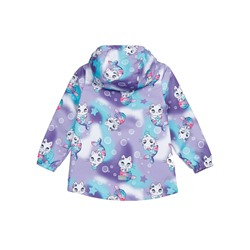 Куртка текстильная с полиуретановым покрытием для девочек (ветровка)