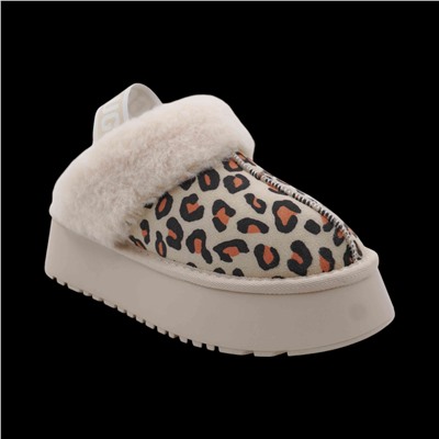 Угги (тапочки) на меху V136 бежевые