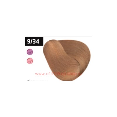 OLLIN SILK TOUCH  9/34 блондин золотисто-медный 60мл Безаммиачный стойкий краситель для волос