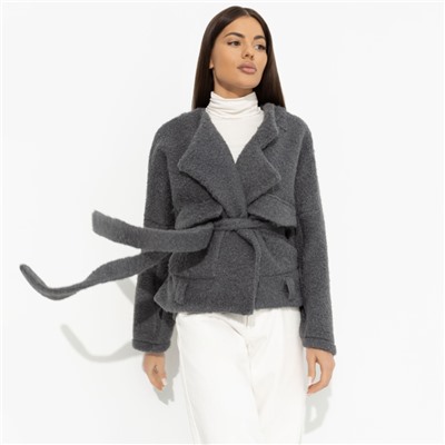 Жакет мягкий с поясом, Короткий разговор