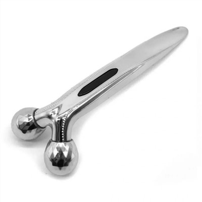 Nail Art Роликовый лифтинг-массажер для лица и тела / 3D Body Massager Andorse, серебристый 18465