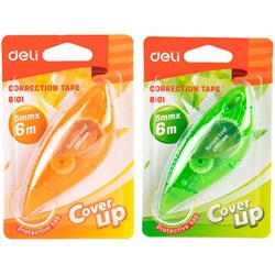 Корректор-лента 5 мм х 6 м в блистере E8101 (382523) Deli