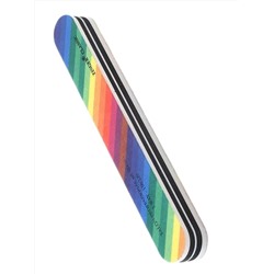 Zinger Пилка для ногтей абразивная прямая / Classic EB-101, 150/220, радуга 3187