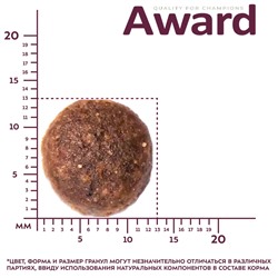 Сухой корм AWARD PFB для взрослых собак средних пород с индейкой и курицей с добавлением моркови и черной смородины