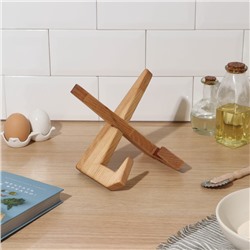 Подставка деревянная для книг, планшетов Adelica, 16.5×12.5×16.5 см, длина 1 детали 22.5 см, берёза