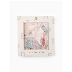 УЦЕНКА Набор столовый "Pink magic" скат.150х110см +/-3см с ГМВО, салф.40х40см-4 шт, хл100% 1094354