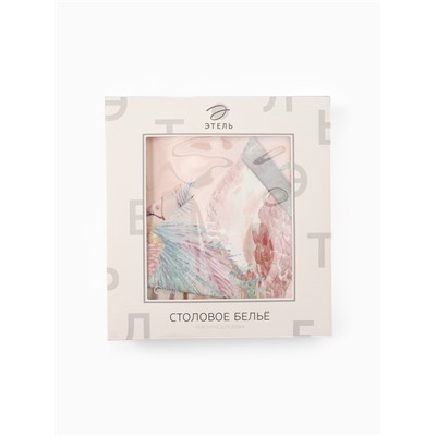 УЦЕНКА Набор столовый "Pink magic" скат.150х110см +/-3см с ГМВО, салф.40х40см-4 шт, хл100% 1094354