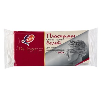 Пластилин скульптурный, 500 г (белого цвета)
