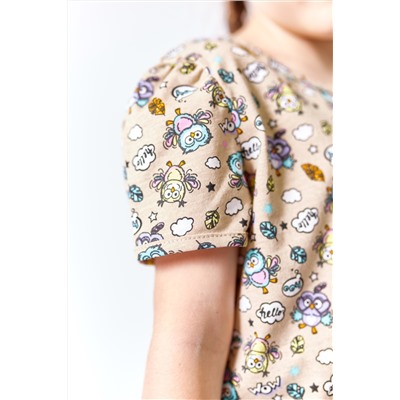 Костюм туника и велосипедки М222049б