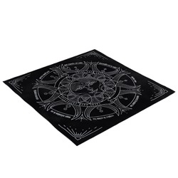 Скатерть для гадания бархатная «Солнце и луна», 50×50 см, 16+