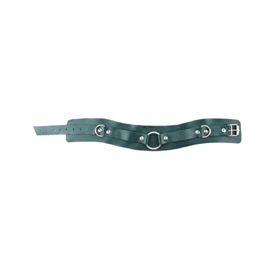 Изумрудный широкий ошейник с кольцом Collar Emerald