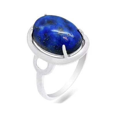 Кольцо из серебра лазурит, КП13