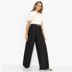 Брюки с деликатным блеском, Минимализм с акцентами (чёрные)