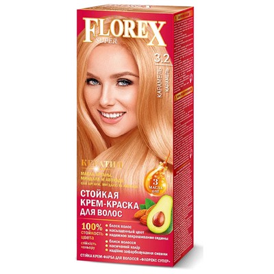 Краска для волос Florex Super 3.2 Карамель