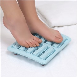 Массажёр «Барабаны», 26×22×5 см, 5 рядов, голубой