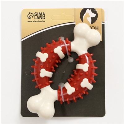 Игрушка для собак «Кость» Пижон Premium, 12.5 см, TPR+нейлон