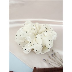 Резинка для волос / 699 /уп 120/ (Белый горох)