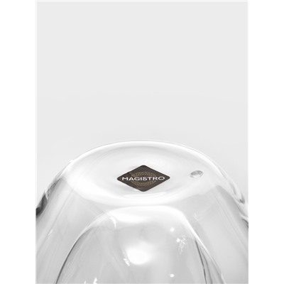 Кружка с двойными стенками Magistro «Сердце», 250 мл, стекло, прозрачная