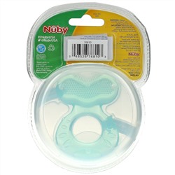 Nuby, Soothing Teether, Teeth Eez, 3+M, Aqua, 1 Teether