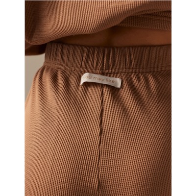 Пижама женская (рубашка, брюки) SL HOME Soft Home, размер 48-50, кофейная