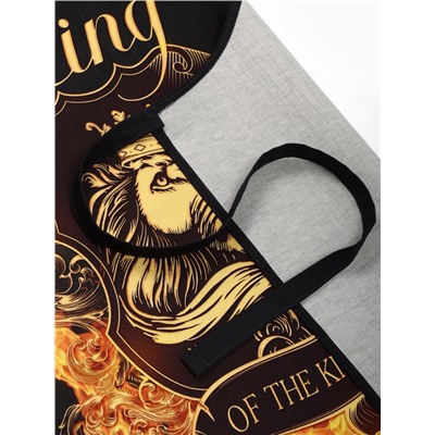 Фартук Этель The King of the kitchen 73×71 см, 100% хлопок, саржа 190 г/м²