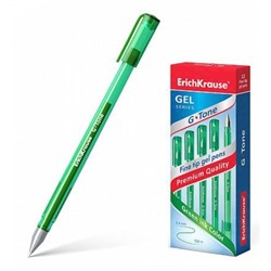 Ручка гелевая G-TONE 0.5 мм зеленая 39016 ErichKrause