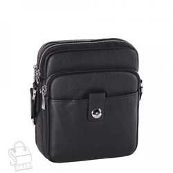 Сумка мужская кожаная 2601H black Heanbag