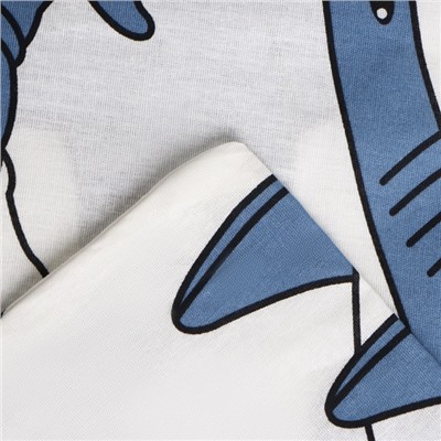 Постельное бельё 1.5-спальное «Этель» Funny shark (вид 2), бязь