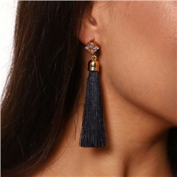 Серьги Кисти 34209, цвет черный, арт.806.075