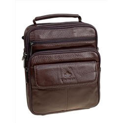 Сумка мужская из натуральной кожи, цвет коричневый