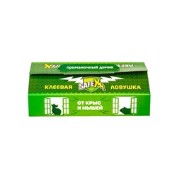 Клеевая ловушка SAFEX ДОМИК от КРЫС и МЫШЕЙ 1 шт. ЧЕРНЫЙ ЦВЕТ