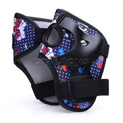 Комплект защиты для катания (цвет черный)