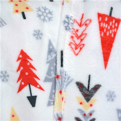 Плед флисовый 150х200 см Елки / GP611-8 /уп 20/100/ 714088 новогодний