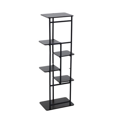 УЦЕНКА Подставка для цветов Greengo, 6 полок, 36×23×106 см, напольная, каркас металл, полки МДФ, чёрная