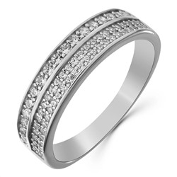 Кольцо, куб.циркон., МЦВ72