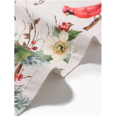 Дорожка новогодняя на стол "Этель" "Пуансетия" 40х147 +/- 5 см, 100% хл, саржа 190 гр/м2
