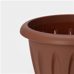 Горшок для цветов с поддоном «Фелиция», 10.4 л, d=31.9 см, h=24.5 см, пластиковый, терракотовый
