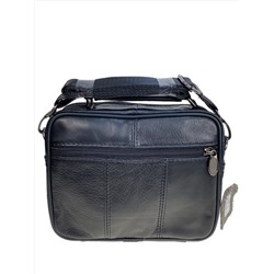 Сумка мужская из натуральной кожи, цвет черный