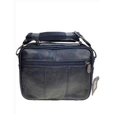 Сумка мужская из натуральной кожи, цвет черный