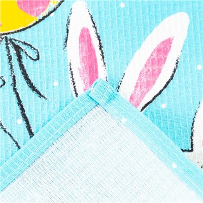 Набор полотенец кухонный Доляна «Пасхальные забавы» 35×60 см-4 шт., 100% хлопок