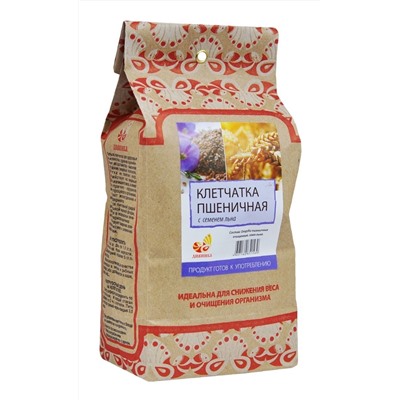Клетчатка пшеничная с семенами льна 300 гр.