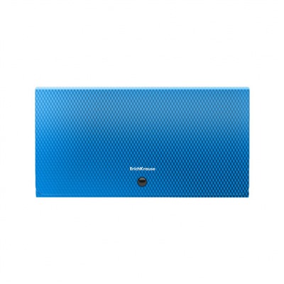 Папка 12 отд. на кнопке 260х138х25 мм 50420 Diagonal Vivid Check size ассорти 700мкм ErichKrause