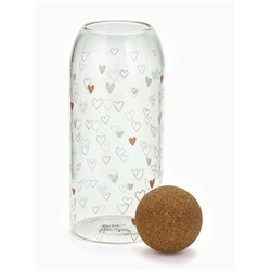 Банка стеклянная для хранения сыпучих продуктов и круп «Сердечки», 1000 мл