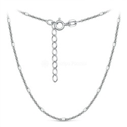 Цепь из серебра родированная - 50 см 070083R025L50