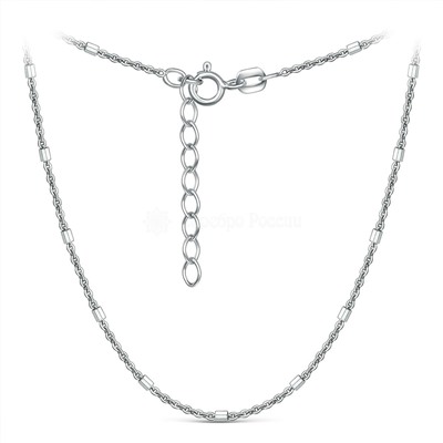 Цепь из серебра родированная - 50 см 070083R025L50