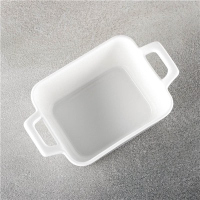 Форма для запекания фарфоровая Wilmax, 15×9.5 см, цвет белый