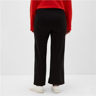 Брюки женские клеш MIST Cozy style, чёрные, размер 56
