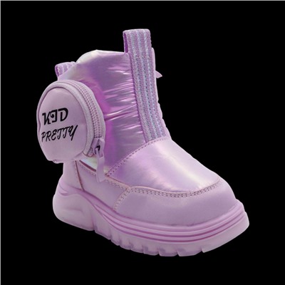 Дутики зимние С6063-19 фиолетовые