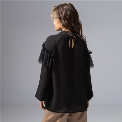 Блуза изящная и женственная, Мелодия сердца (ночь)