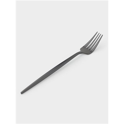 Вилка столовая Magistro «Фолк», h=22 см, нержавеющая сталь, чёрная